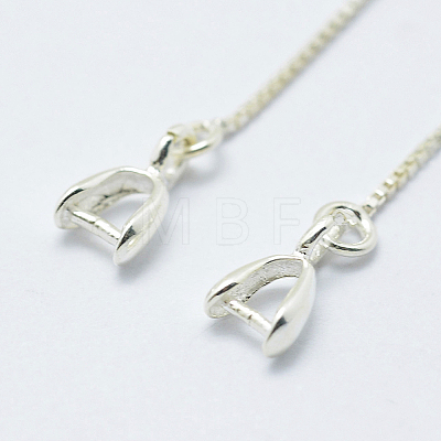 925 Sterling Silver Earring Hooks Findings X-STER-I014-27S-1