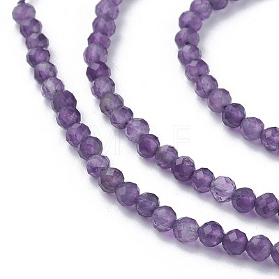 Natural Amethyst Beads Strands X-G-F619-12-3mm-1