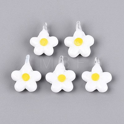 Handmade Lampwork Pendants LAMP-Q039-21A-1