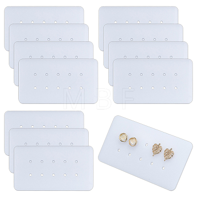 12Pcs 10-Hole Acrylic Earring Display Cards EDIS-OC0001-10A-1