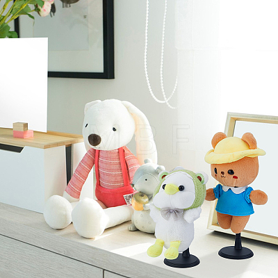 12 Sets 3 Styles Plastic with Iron Doll Support for Models ODIS-FH0001-18-1
