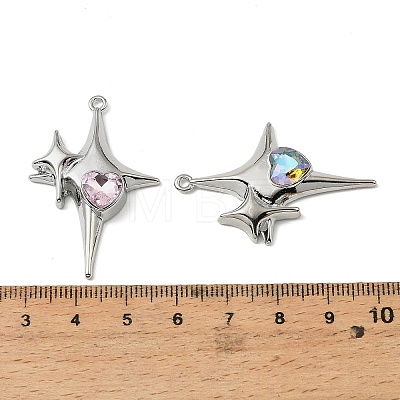 Alloy Rhinestone Pendants ALRI-D305-01P-1