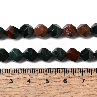 Natural Bloodstone/Heliotrope Beads Strands G-Z119-A16-02-1