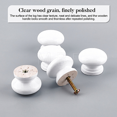 Wood Drawer Knobs FIND-WH0066-08-1
