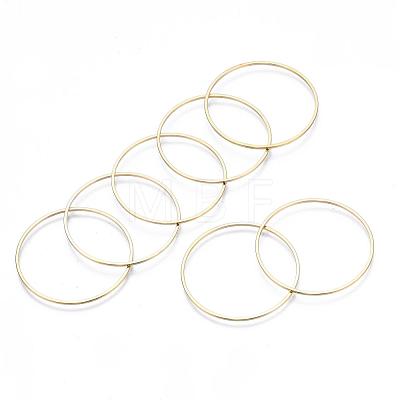 Brass Linking Rings KK-S327-06KC-35mm-1