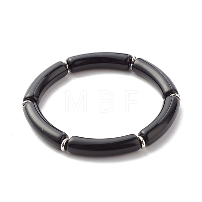Synthetic Hematite & Polymer Clay Heishi Beads Stretch Bracelets Set BJEW-JB07446-1