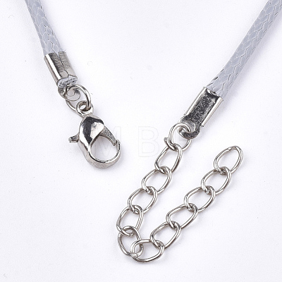 Waxed Cord Necklace Making X-NCOR-T001-81-1
