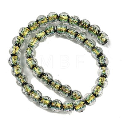 Handmade Foil Lampwork Beads Strands FOIL-K003-06A-11-1