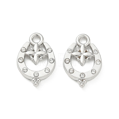 Alloy Rhinestone Pendants FIND-D044-16P-1