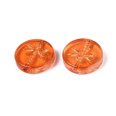 Baking Paint Transparent Glass Beads DGLA-N018-30G-1