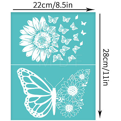 Self-Adhesive Silk Screen Printing Stencil DIY-WH0338-214-1