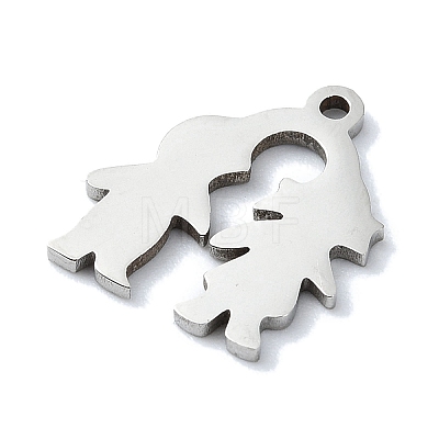 Non-Tarnish 304 Stainless Steel Charms STAS-C097-33P-1