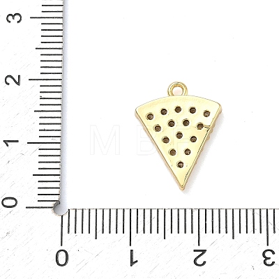 Brass Micro Pave Cubic Zirconia Pendants KK-C254-03G-1