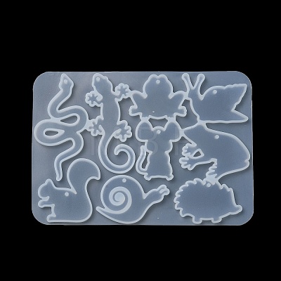 Squirrel/Rat/Snail DIY Pendant Silhouette Silicone Molds SIL-F010-06-1