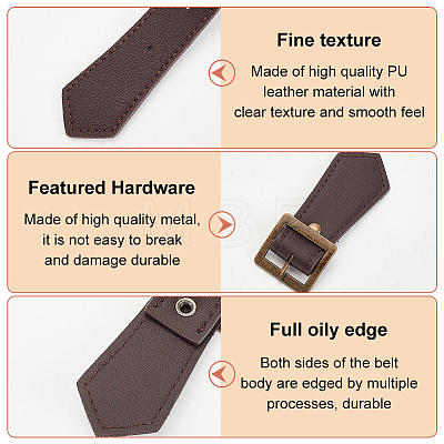 4Pcs Imitation Leather Toggle Buckle FIND-FG0002-54B-1