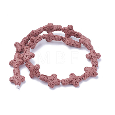 Natural Lava Rock Beads Strands X-G-L498-E12-1