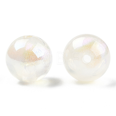 ABS Plastic Imitation Pearl Beads PACR-N013-01B-03-1