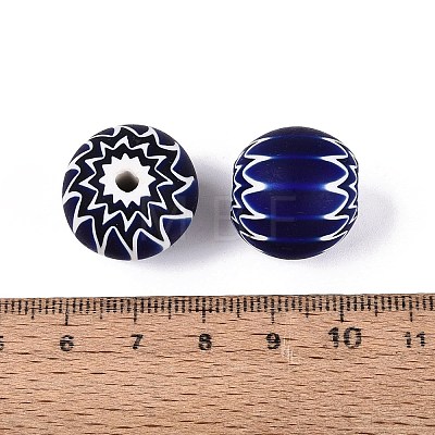 Handmade Millefiori Glass Round Beads LA-N002-12A-1