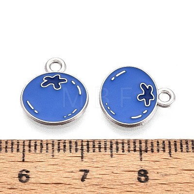 Fruit Alloy Enamel Charms PALLOY-S058-01P-20-1