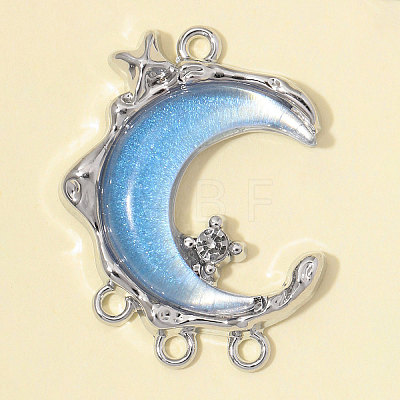 Zinc Alloy with Resin & Crystal Rhinestone Chandelier Component Links RE-OY001-14P-1