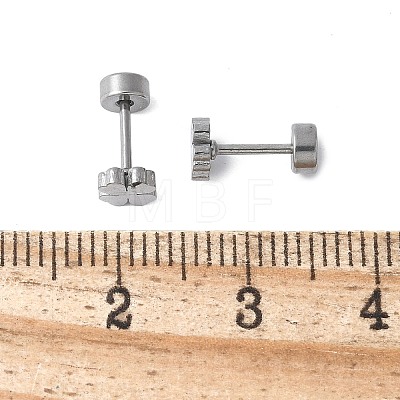 304 Stainless Steel Stud Earrings for Women EJEW-E603-05B-P-1