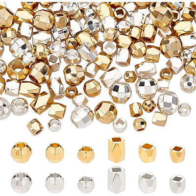 120Pcs 12 Styles Brass Spacer Beads KK-BC0008-57-1