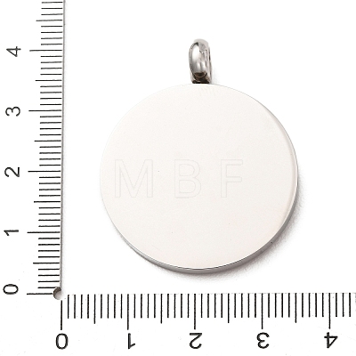 304 Stainless Steel Pendants STAS-F362-02P-1