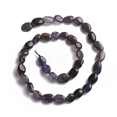 Natural Iolite Beads Strands G-D0002-D74-1