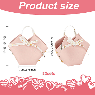 PU Leather Candy Gift Handbags ABAG-WH0032-60B-1