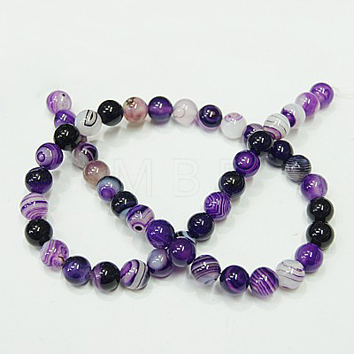 Natural Agate Strands G-Q842-10mm-M-1