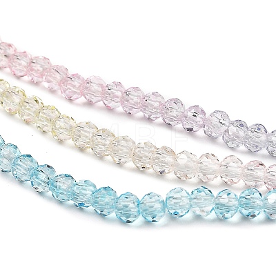 Transparent Painted Glass Beads Strands LS-DGLA-A034-T1mm-A21-1