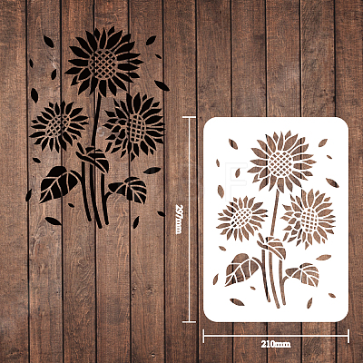 Large Plastic Reusable Drawing Painting Stencils Templates DIY-WH0202-045-1