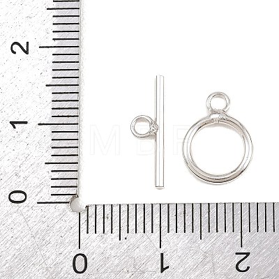 Ring Brass Toggle Clasps KK-G548-38P-1