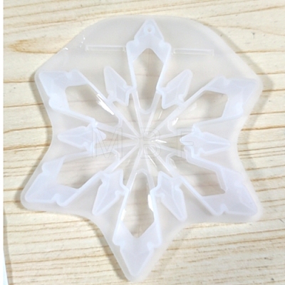Christmas Snowflake Silicone Pendant Molds DIY-I036-02-1