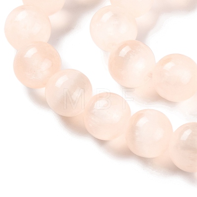 Natural Selenite Beads Strands G-C142-01B-08-1