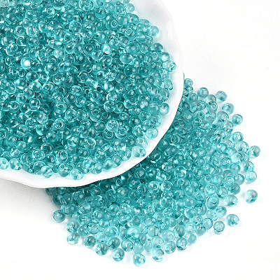 3/0 Baking Paint Glass Fringe Seed Beads SEED-A034-04H-1