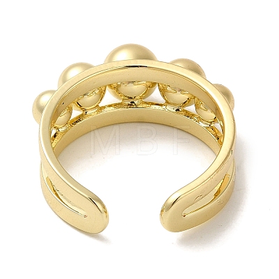 Brass Open Cuff Rings RJEW-Q778-36G-1