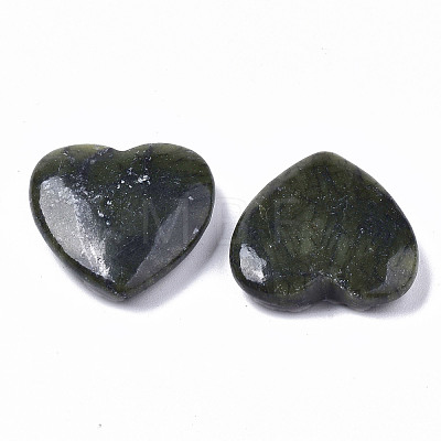 Natural Xinyi Jade/Chinese Southern Jade Heart Love Stone G-S364-065-1