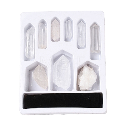 9Pcs Nuggets Natural Quartz Crystal Stones Collections AJEW-Q152-01-1