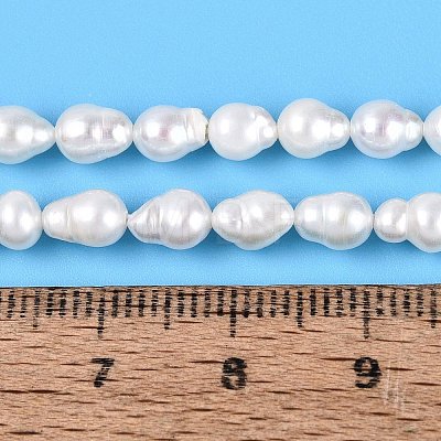 Natural Nucleated Pearl Beads Strands PEAR-N012-02Q-01-1