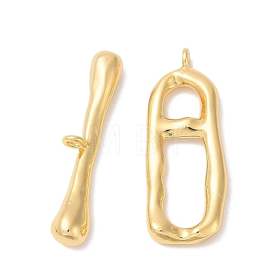 Brass Toggle Clasps KK-Q030-13G-1