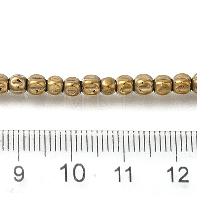 Electroplated Synthetic Non-magnetic Hematite Beads Strands G-C154-A01-01A-1