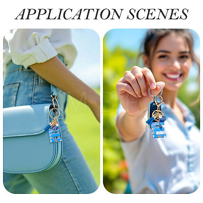 Star Resin & Shell Keychains KEYC-TAC00087-01E-1