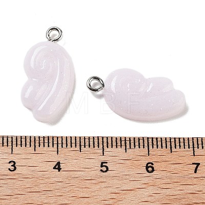 Opaque Resin Pendants FIND-M035-01C-1