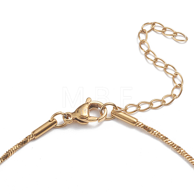 304 Stainless Steel Snake Chain Anklets X-AJEW-G024-07G-1