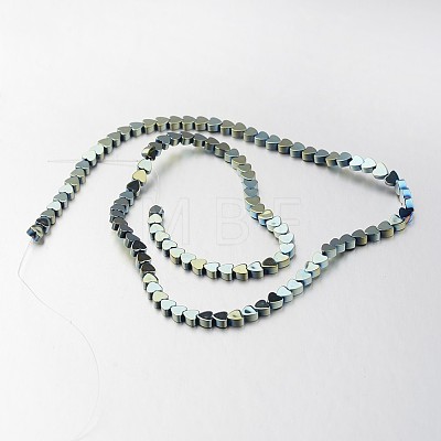 Electroplate Non-magnetic Synthetic Hematite Bead Strands G-F300-23B-1