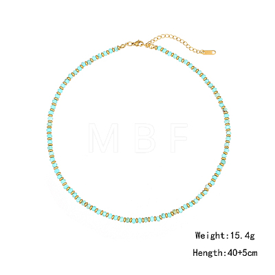 Synthetic Turquoise Beaded Necklaces for Women LM9540-2-1