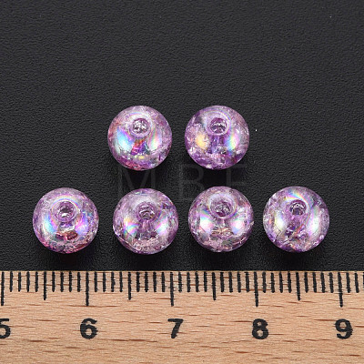 Transparent Crackle Acrylic Beads MACR-S373-66-L01-1