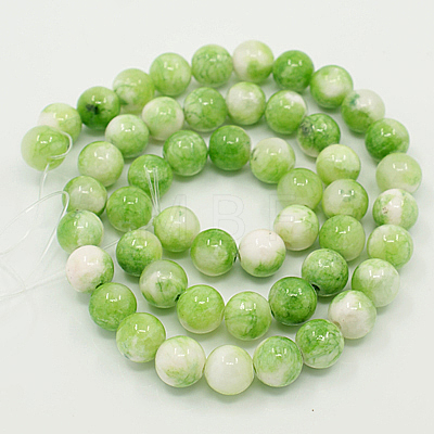 Natural Persian Jade Beads Strands G-D434-8mm-01-1