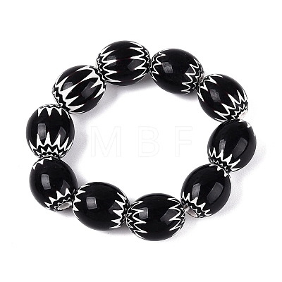Handmade Millefiori Glass Barrel Beads LA-N002-19F-1